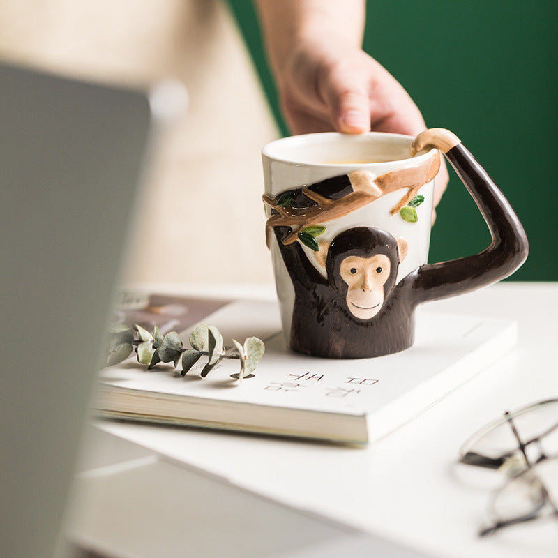 Animal Coffee Mugs - Monkey