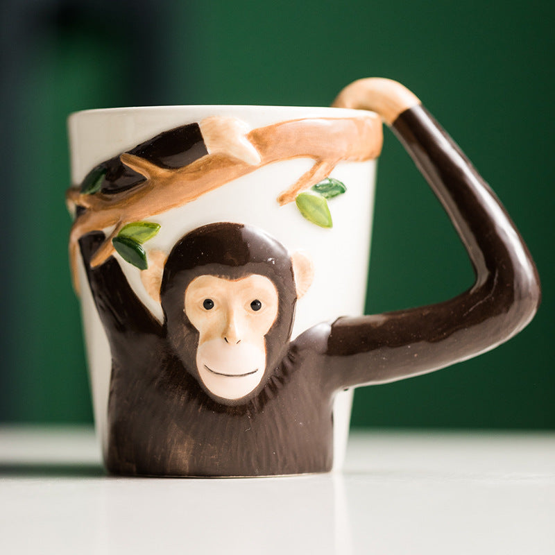 Animal Coffee Mugs - Monkey